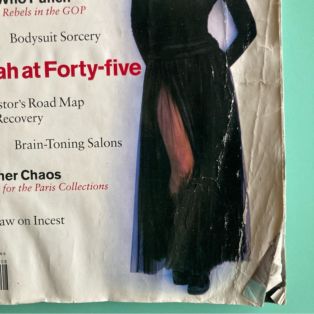 Farrah Fawcett On The Cover LEAR'S Magazine 1992 August Heavily Creased Wrinkled - Picture 2 of 8
